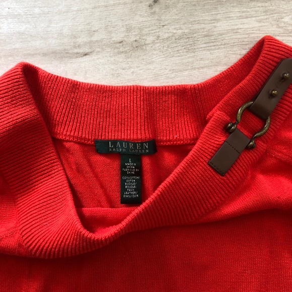 ***WOMENS LAUREN RALPH LAUREN ORANGE SWEATER*** - Picture 2 of 3